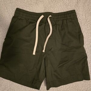 J.Crew Mens Stretch shorts, of cotton, Color Green, size S